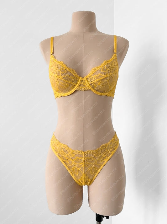 Conjunto Encaje Girasol