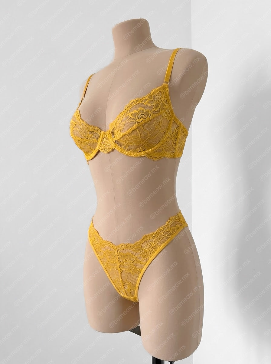 Conjunto Encaje Girasol