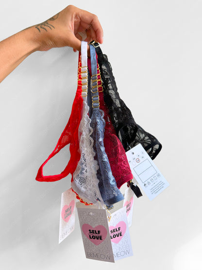 Tanga Encaje Herrajes +COLORES