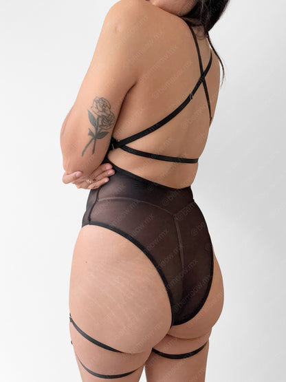 Body Lea Mesh con Ligas