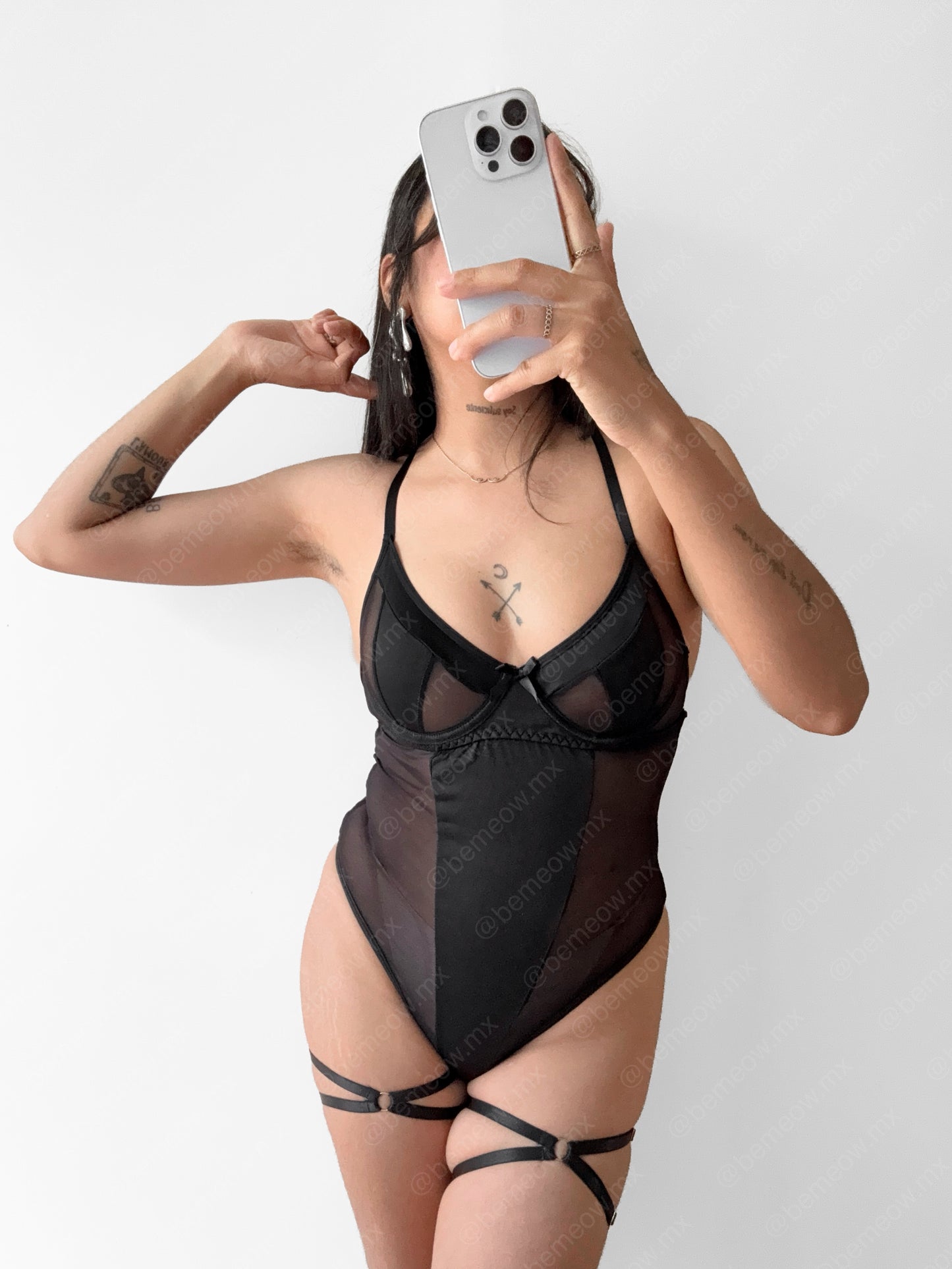 Body Lea Mesh con Ligas