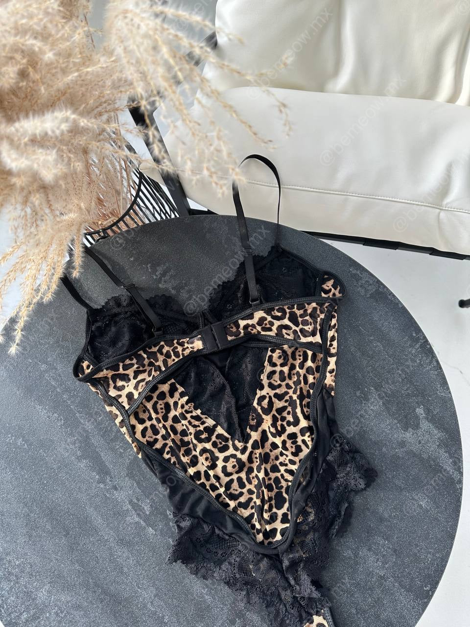 Body Encaje Leopardo