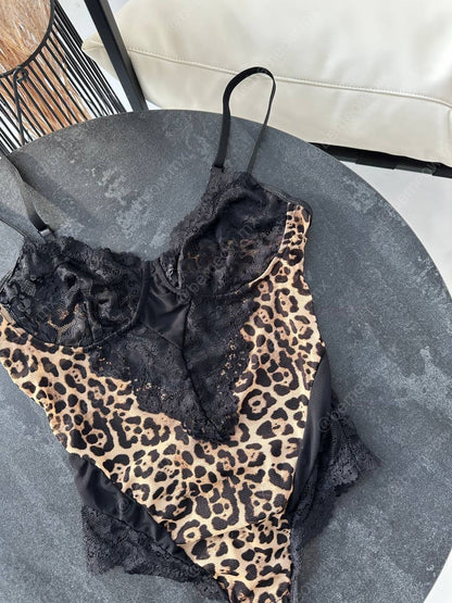 Body Encaje Leopardo