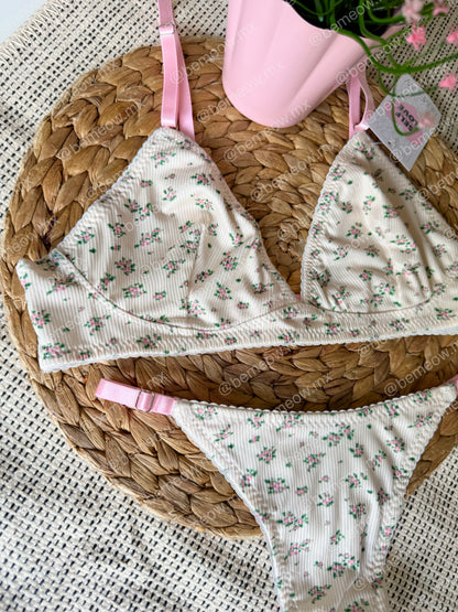Conjunto Bralette Mantequilla Floral