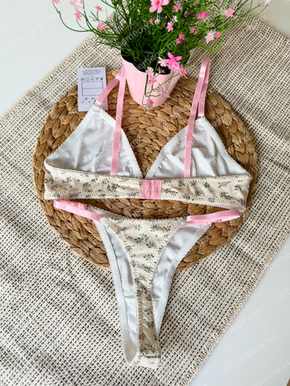 Conjunto Bralette Mantequilla Floral