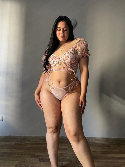 Conjunto Bustier Mariposas