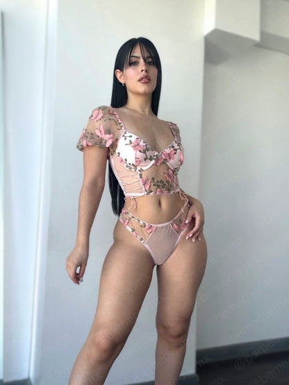 Conjunto Bustier Mariposas