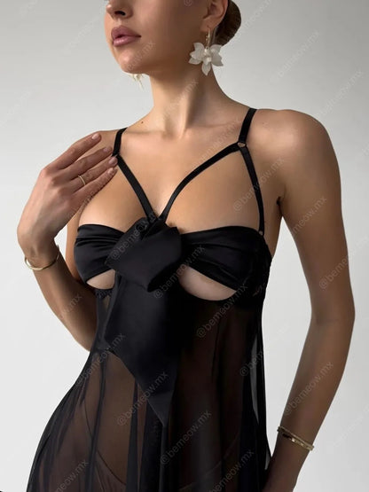 Babydoll Moño Satin +COLORES
