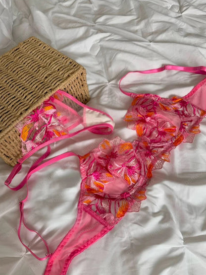 Conjunto Narciso Fiusha y Naranja