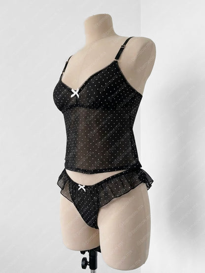 Conjunto Pijama Mesh Polka Dots