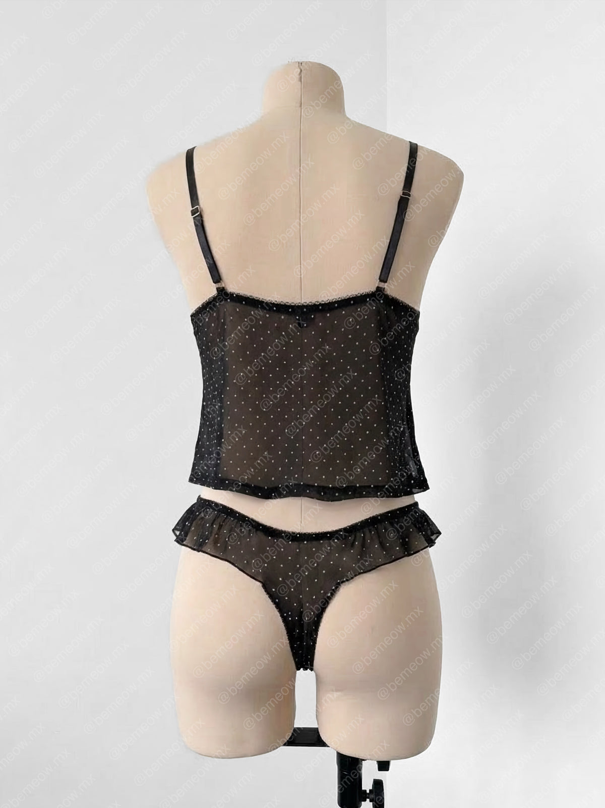 Conjunto Pijama Mesh Polka Dots