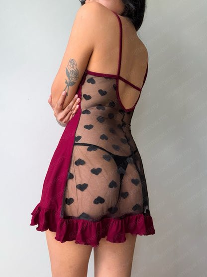 Pijama Seduction Mesh Espalda