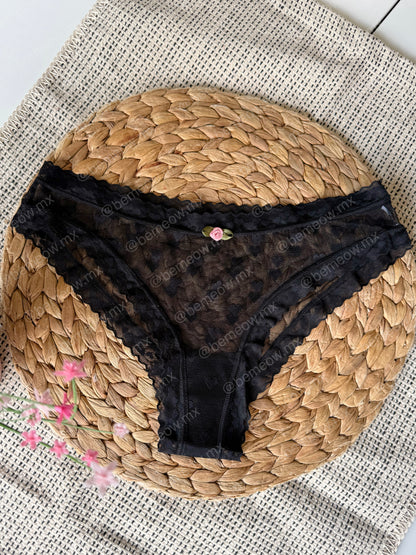 Set 3 Pantys Mesh Encaje