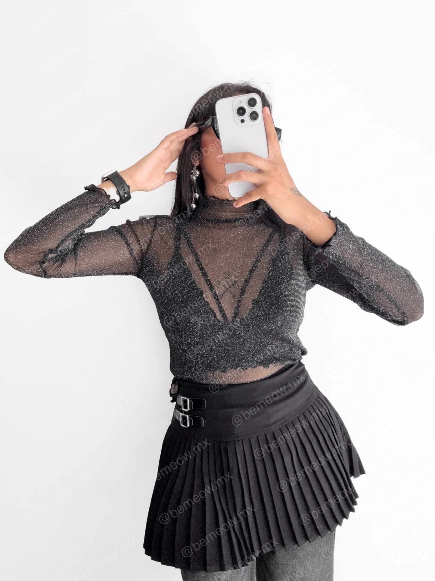Top Mesh Glitter