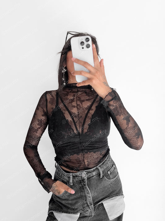 Top Mesh Rosas