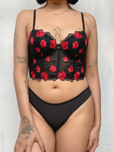 Cargar imagen en el visor de la galería, BUSTIER DARK ROSES
