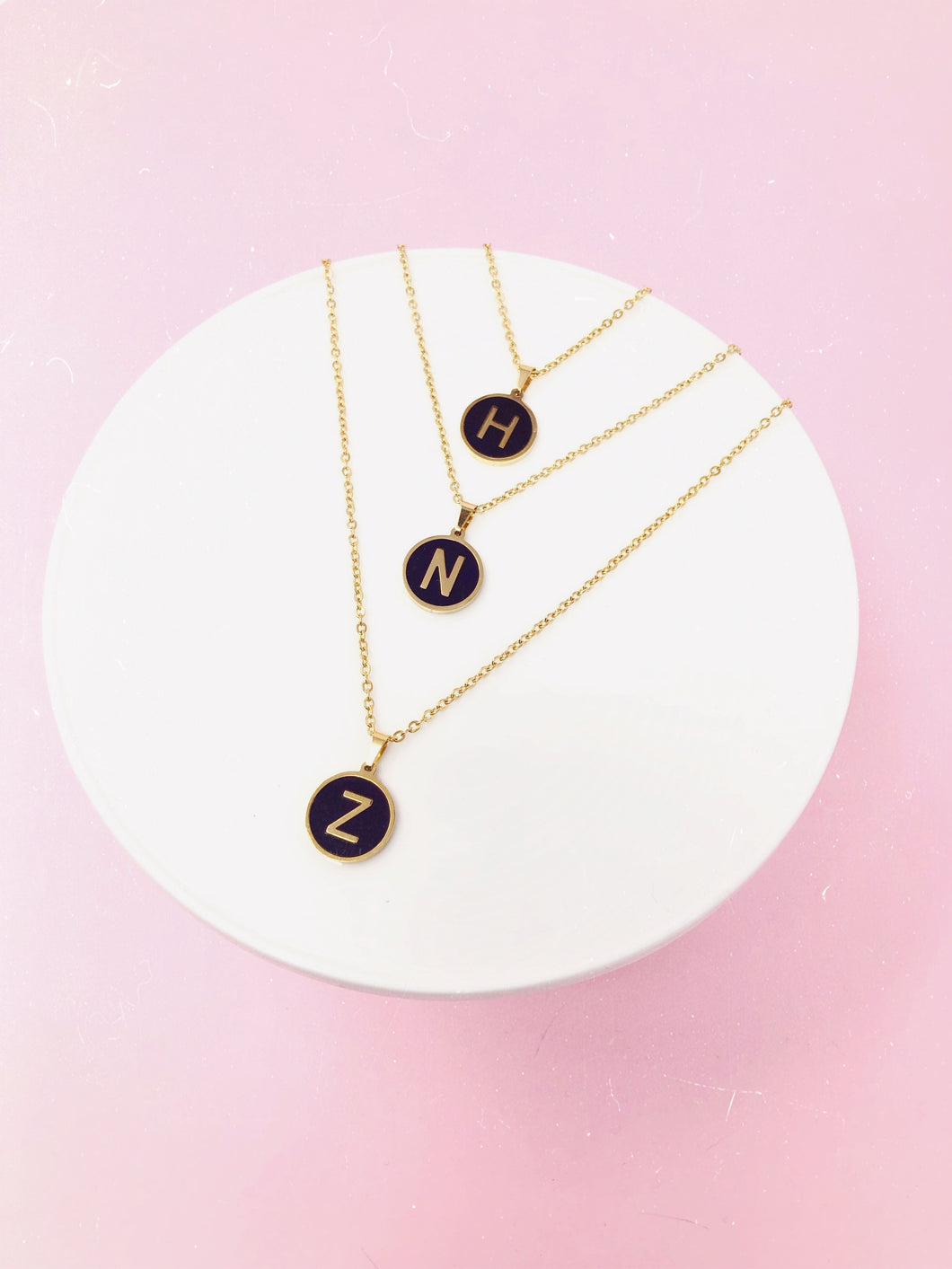 COLLAR LETRA BLACK STONE